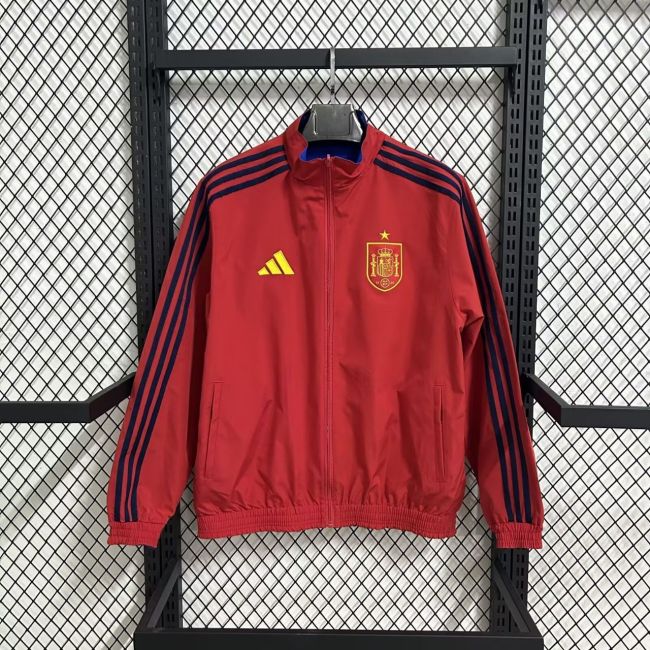 26-27 Spain Red Windbreaker