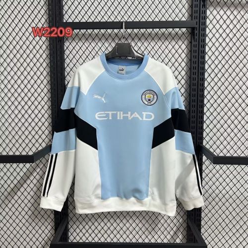 25-26 Man City Blue & White Sweatshirt