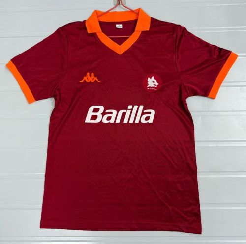 1985-1986 Roma Home Retro Soccer Jersey