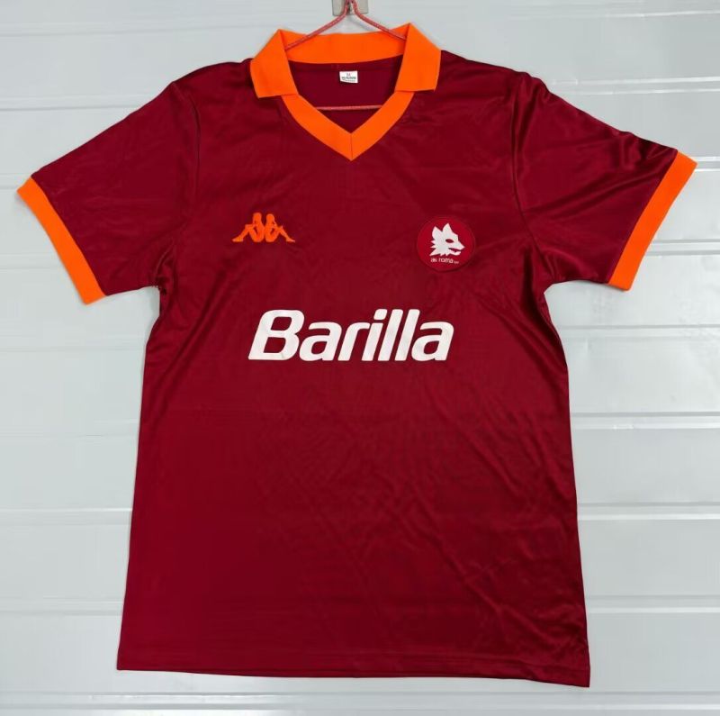 1985-1986 Roma Home Retro Soccer Jersey