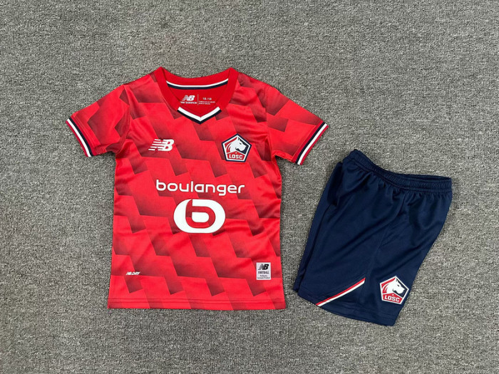 25-26 Lille Home Kids Soccer Jersey