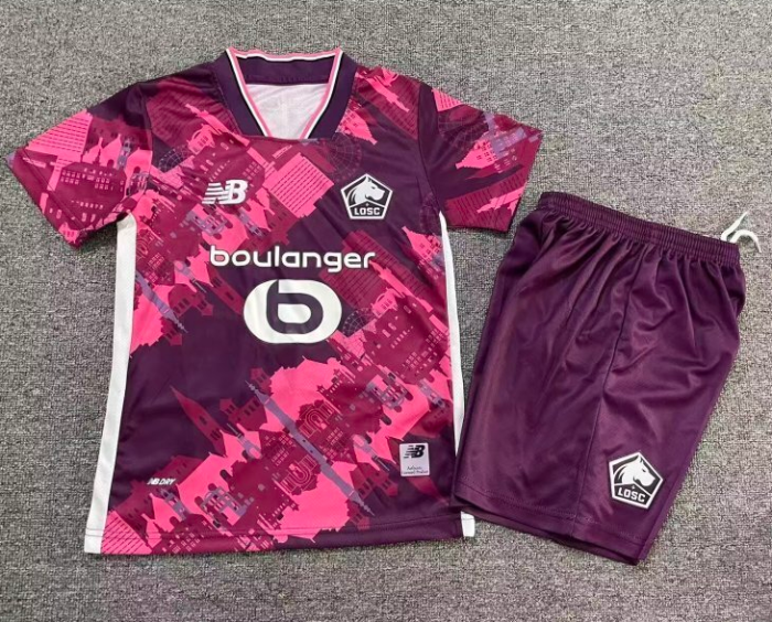25-26 Lille Third Away Kids Soccer Jersey