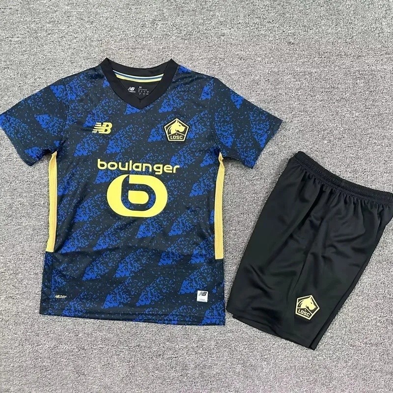 25-26 Lille Second Away Kids Soccer Jersey