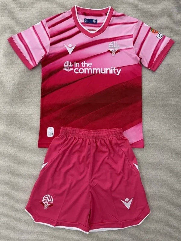 25-26 Bolton Second Away Kids Soccer Jersey
