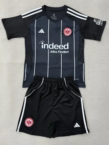 25-26 Frankfurt Black Kids Soccer Jersey