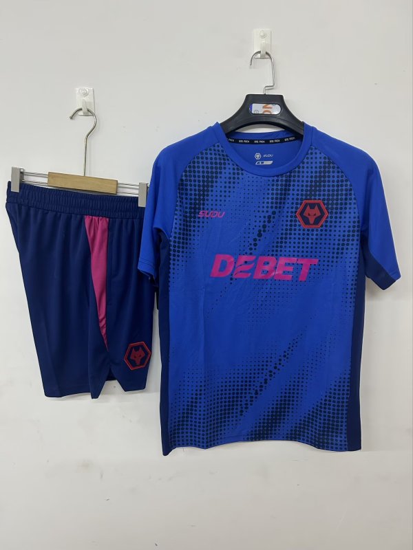 25-26 Wolves Royal Blue Training Short Suit