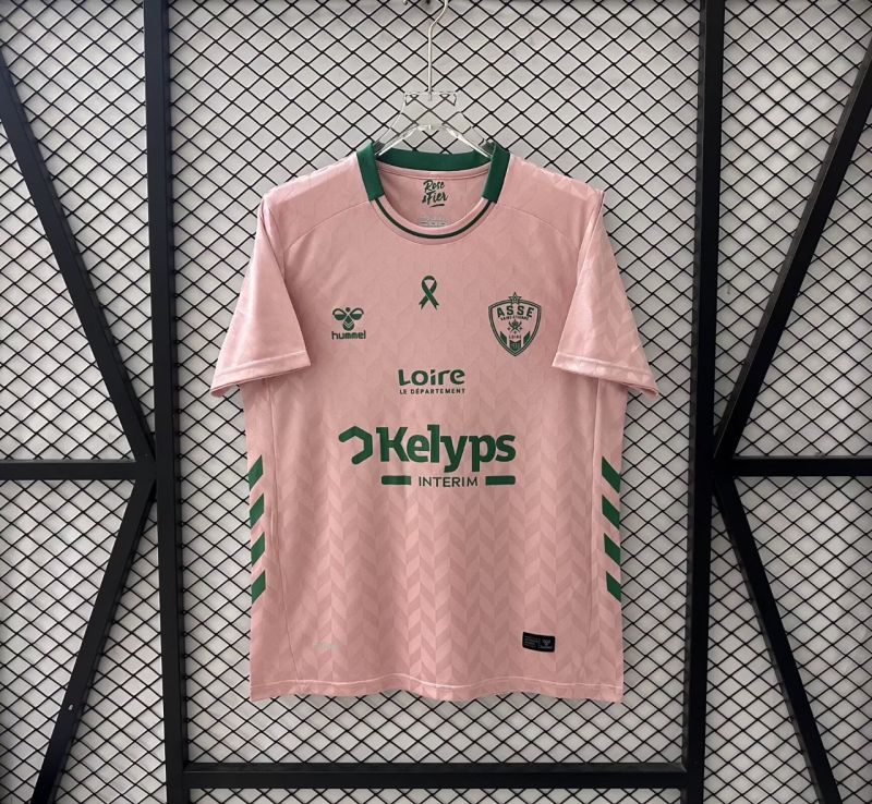 25-26 Saint Etienne Pink Special Edition Fans Soccer Jersey