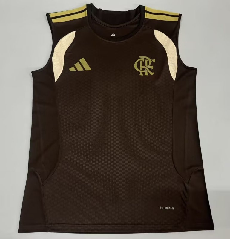 25-26 Flamengo Dark Brown Vest Training shirts