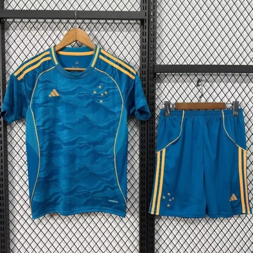 25-26 Cruzeiro Third Away Kids Soccer Jersey