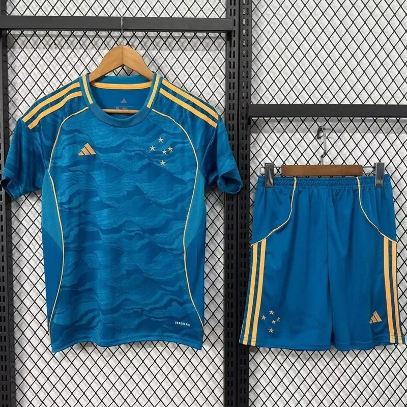 25-26 Cruzeiro Third Away Kids Soccer Jersey