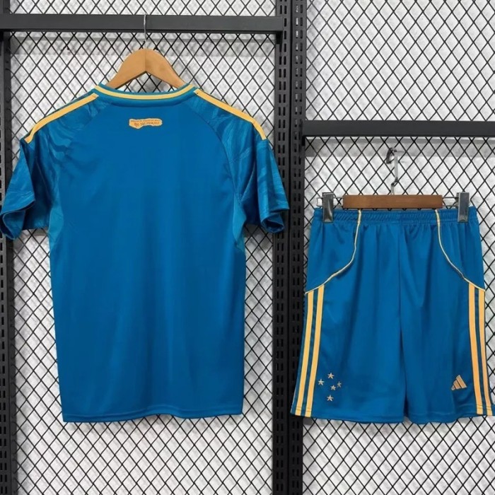 25-26 Cruzeiro Third Away Kids Soccer Jersey