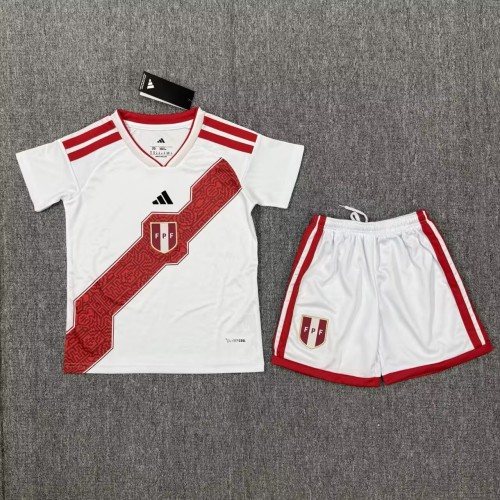26-27 Peru Home Kids Soccer Jersey
