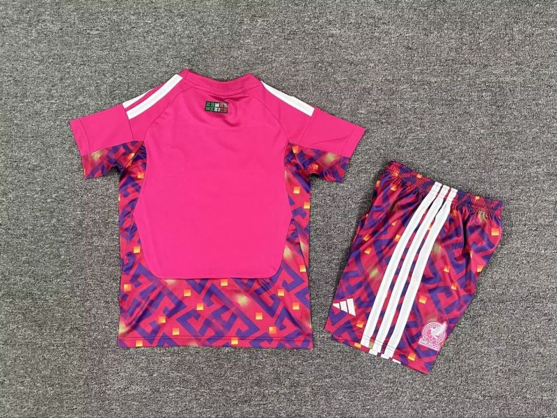 25-26 Mexico Goalkeeper Kids Soccer Jersey