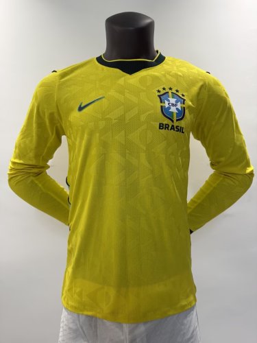 26-27 Brazil Home Long Sleeve Player Version Soccer Jersey (长袖球员)