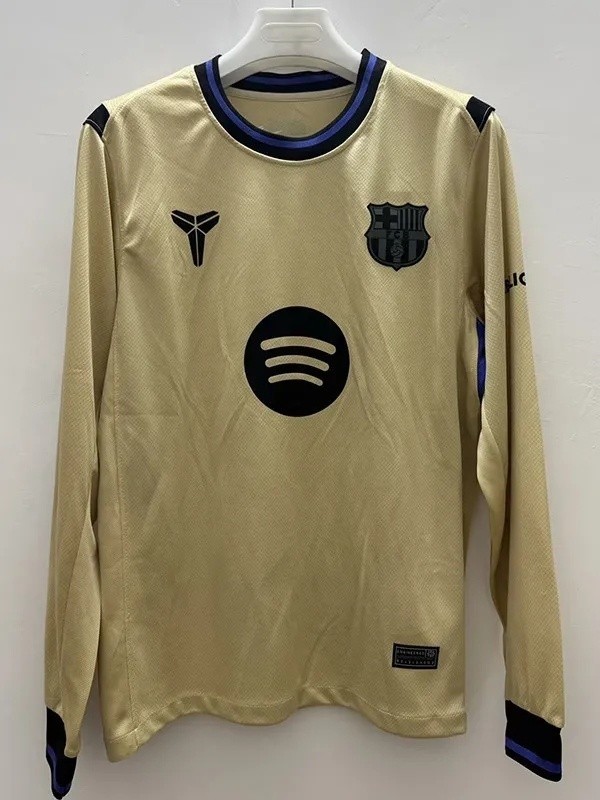25-26 BAR Away Long Sleeve Fans Soccer Jersey