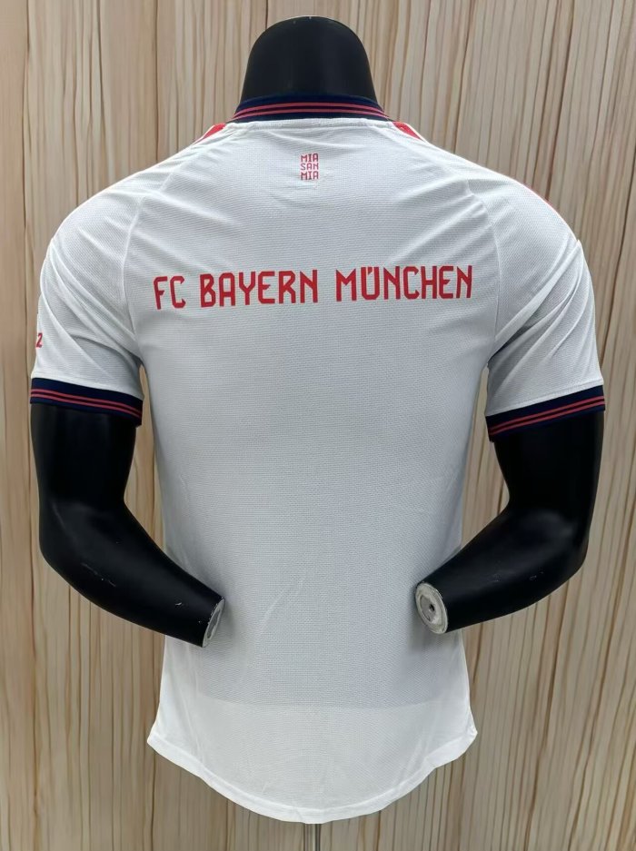 25-26 Bayern White Player Version Soccer Jersey