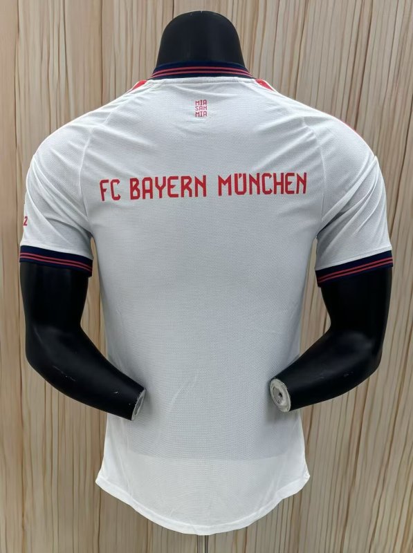 25-26 Bayern White Player Version Soccer Jersey