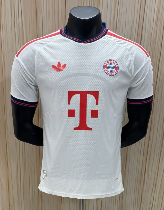 25-26 Bayern White Player Version Soccer Jersey