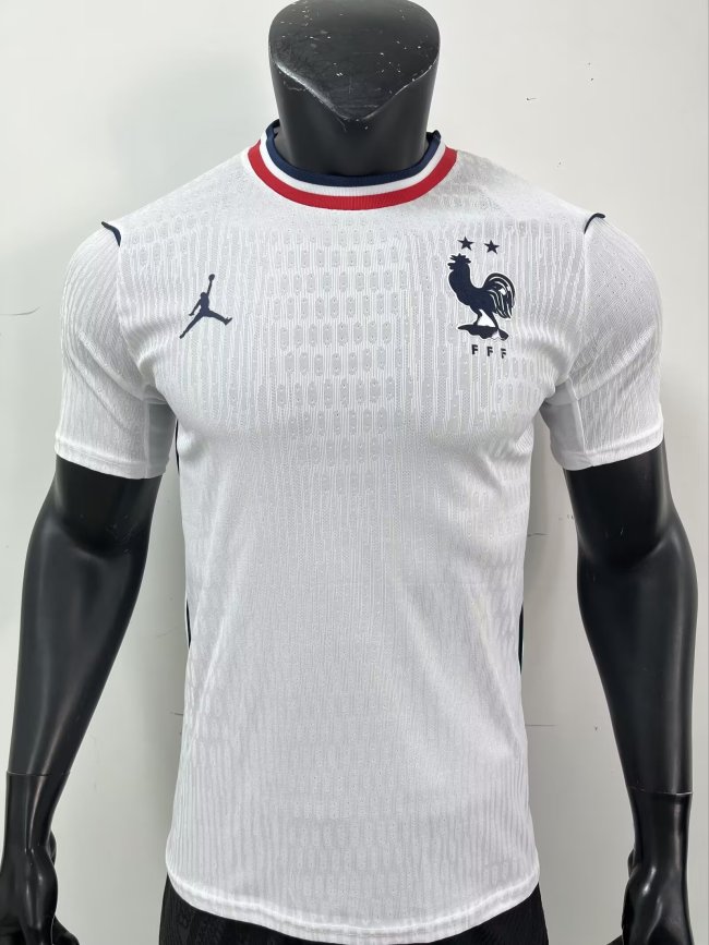 26-27 France White Player Version Soccer Jersey
