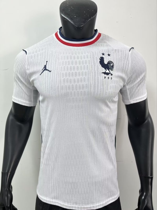 26-27 France White Player Version Soccer Jersey