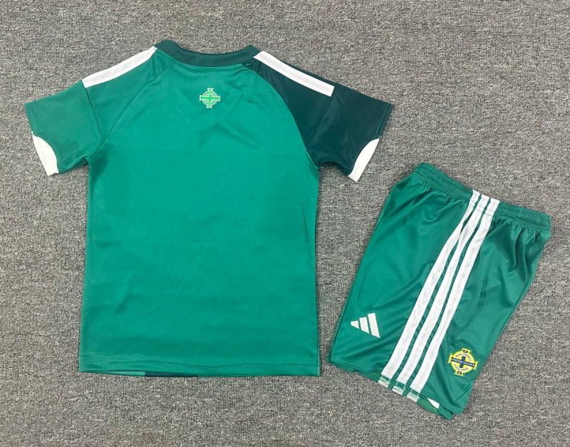 26-27 Northern Ireland Home Kids Soccer Jersey