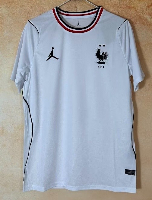 26-27 France White Fans Soccer Jersey