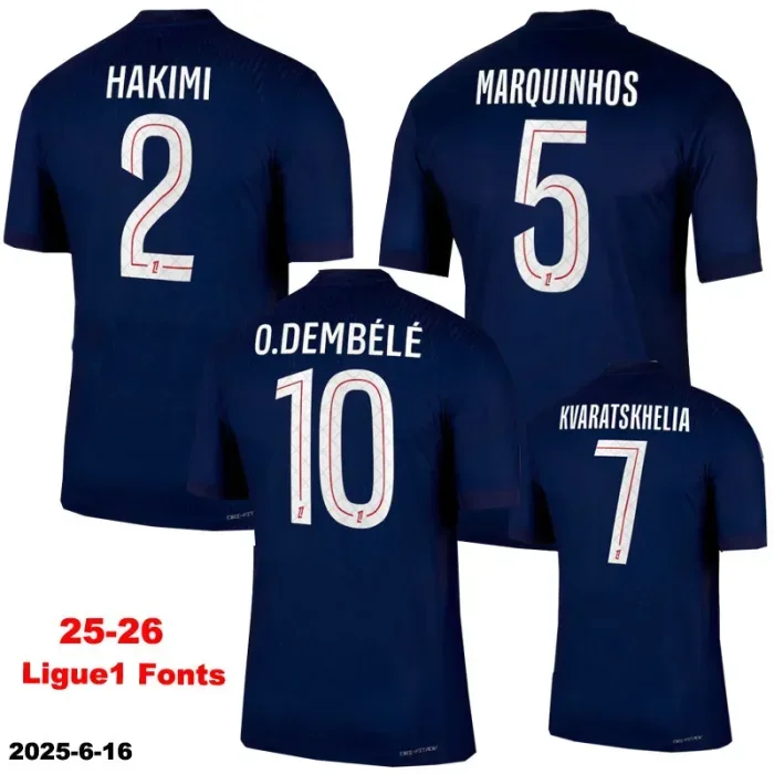 25-26 PSG Home Star Fans Soccer jersey*带星