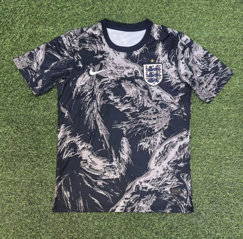26-27 England Black Grey Training shirts