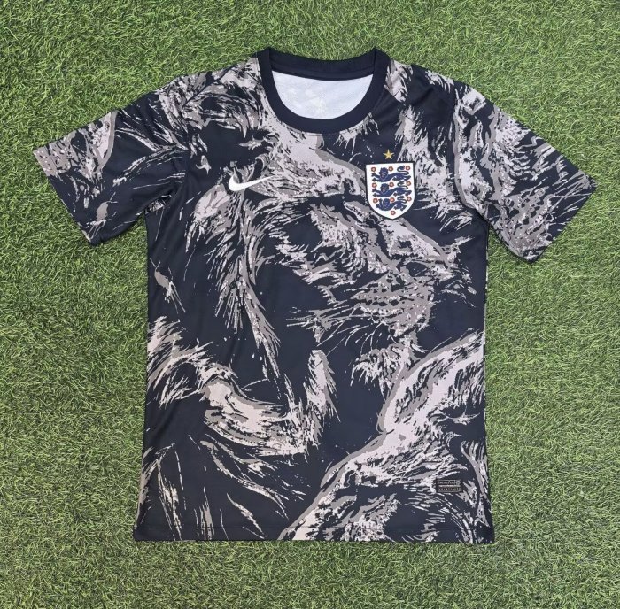 26-27 England Black Grey Training shirts