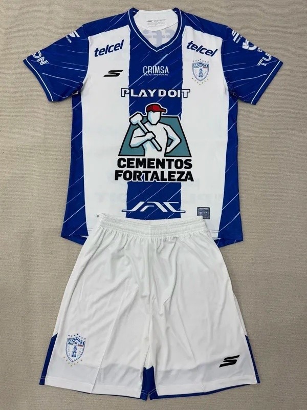 25-26 Pachuca Home kids Soccer Jersey