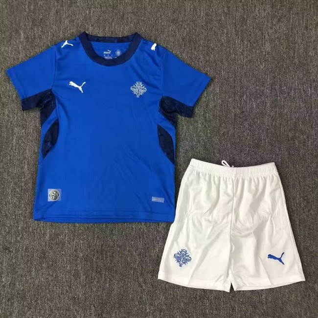 25-26 Iceland Home Kids Soccer Jersey