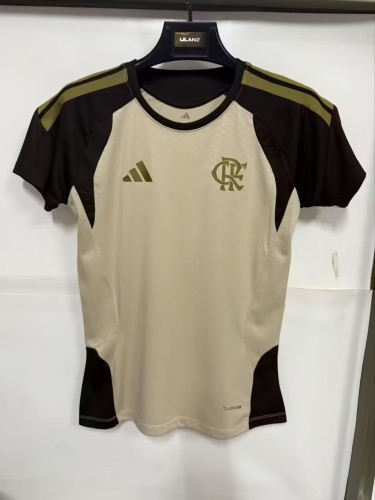 25-26 Flamengo beige Women Soccer Jersey