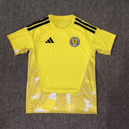 26-27 Scotland Yellow Goalkeeper Fans Soccer Jersey
