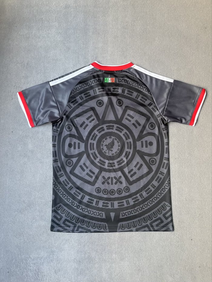 26-27 Mexico Black Fans Soccer Jersey