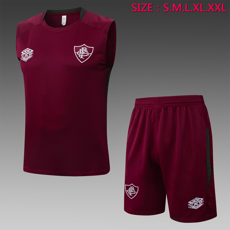 25-26 Fluminense Burgundy Tank top and shorts suit