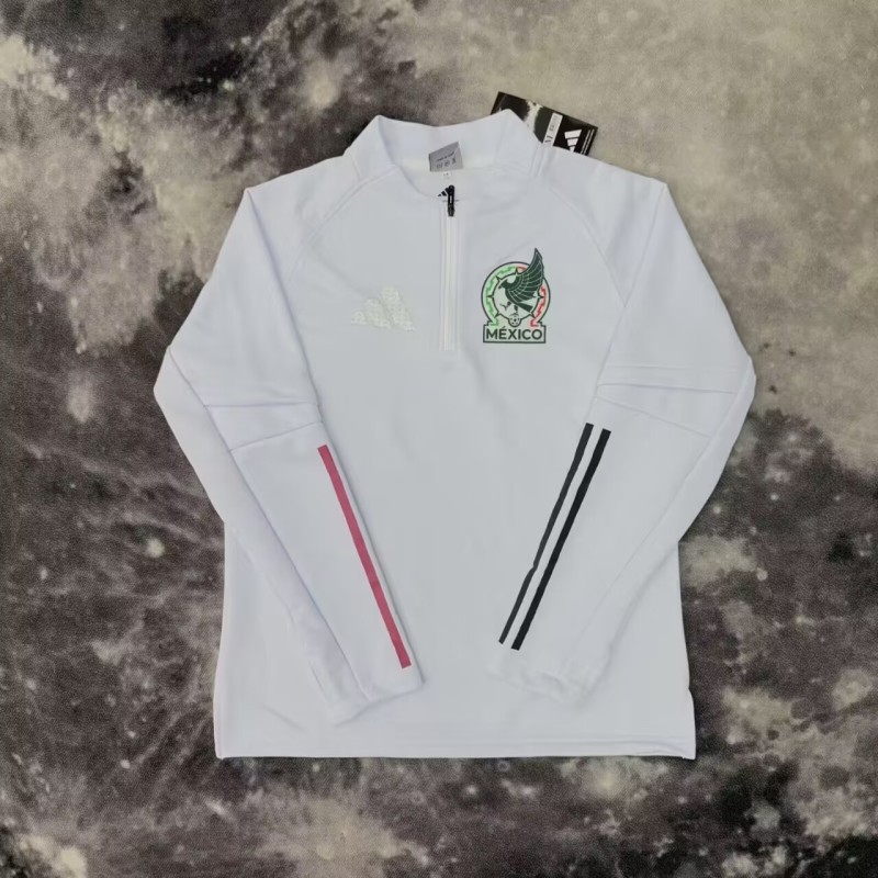 25-26 Mexico White Half Pull Sportswear top(半拉上衣)