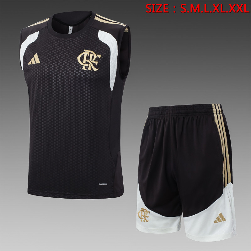 26-27 Flamengo Brown Tank top and shorts suit