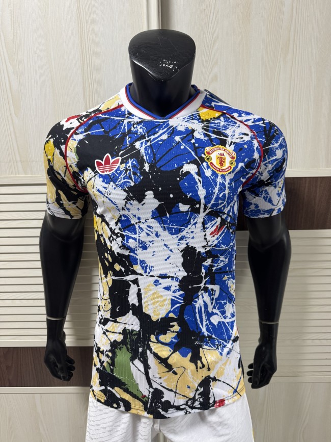 26-27 Man Utd Blue Joint Edition Player Version Training shirts