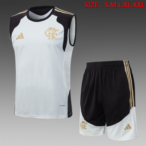 26-27 Flamengo Beige Tank top and shorts suit