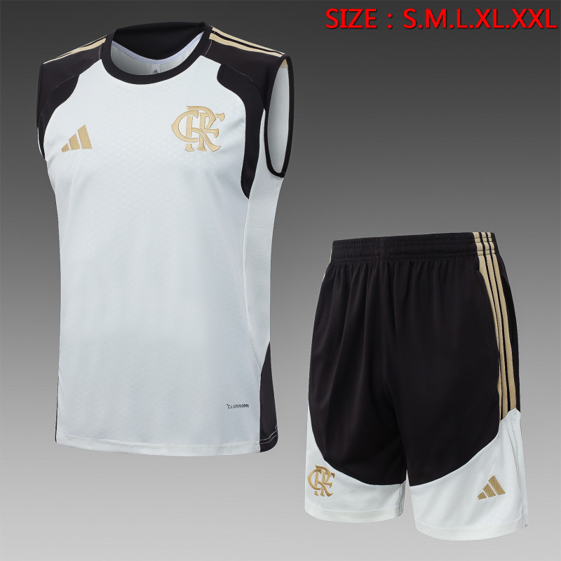 26-27 Flamengo Beige Tank top and shorts suit
