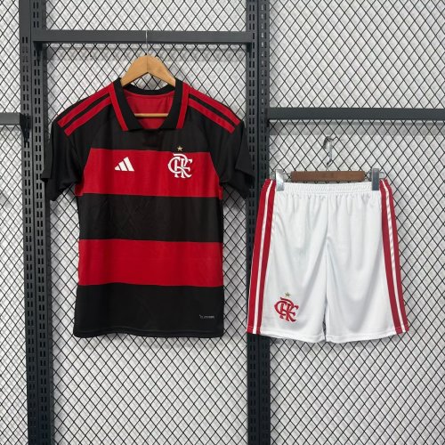 26-27 Flamengo Home Kids Soccer Jersey
