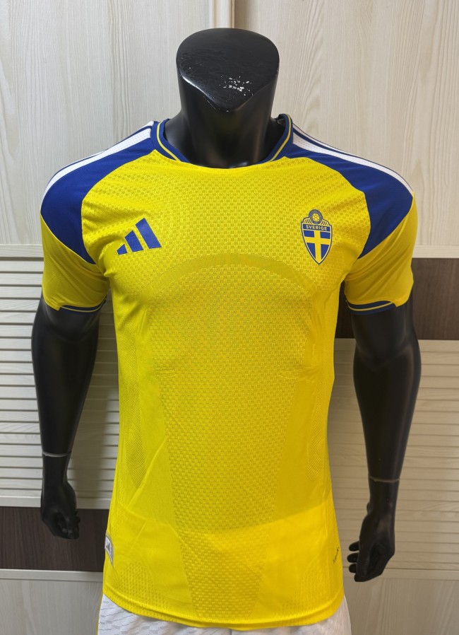 26-27 Sweden Home Player Version Soccer Jersey
