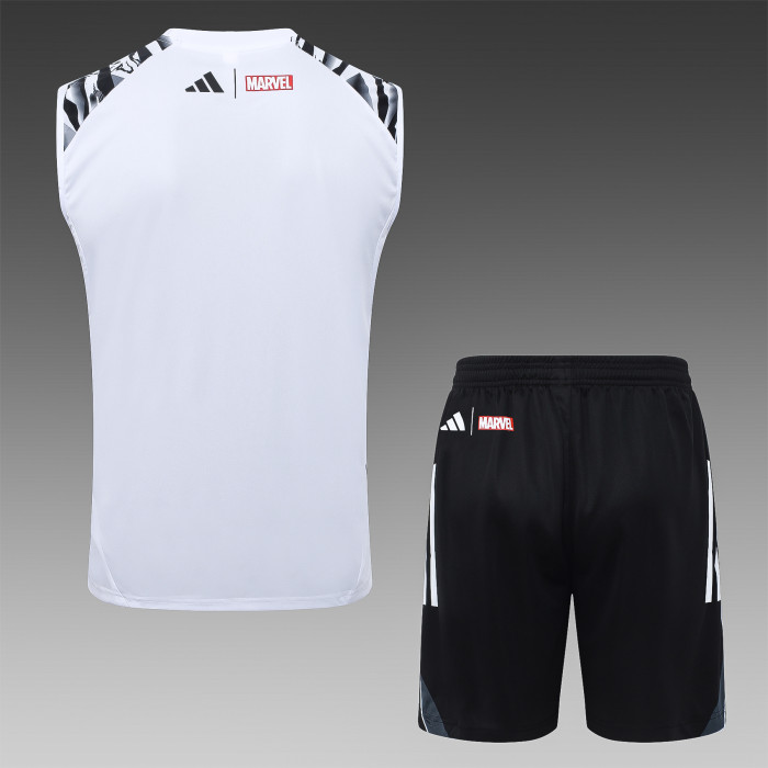 25-26 RMA White Tank top and shorts suit
