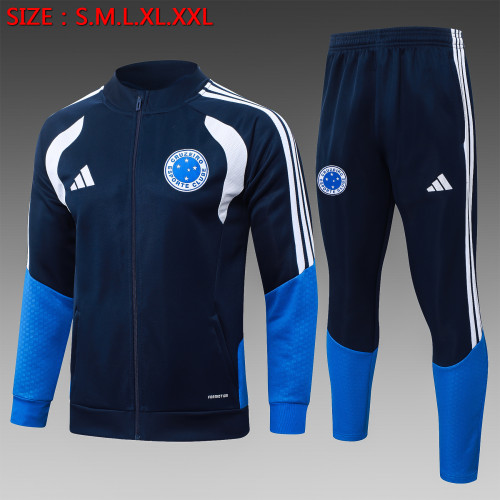 26-27 Cruzeiro Dark Blue Jacket Tracksuit