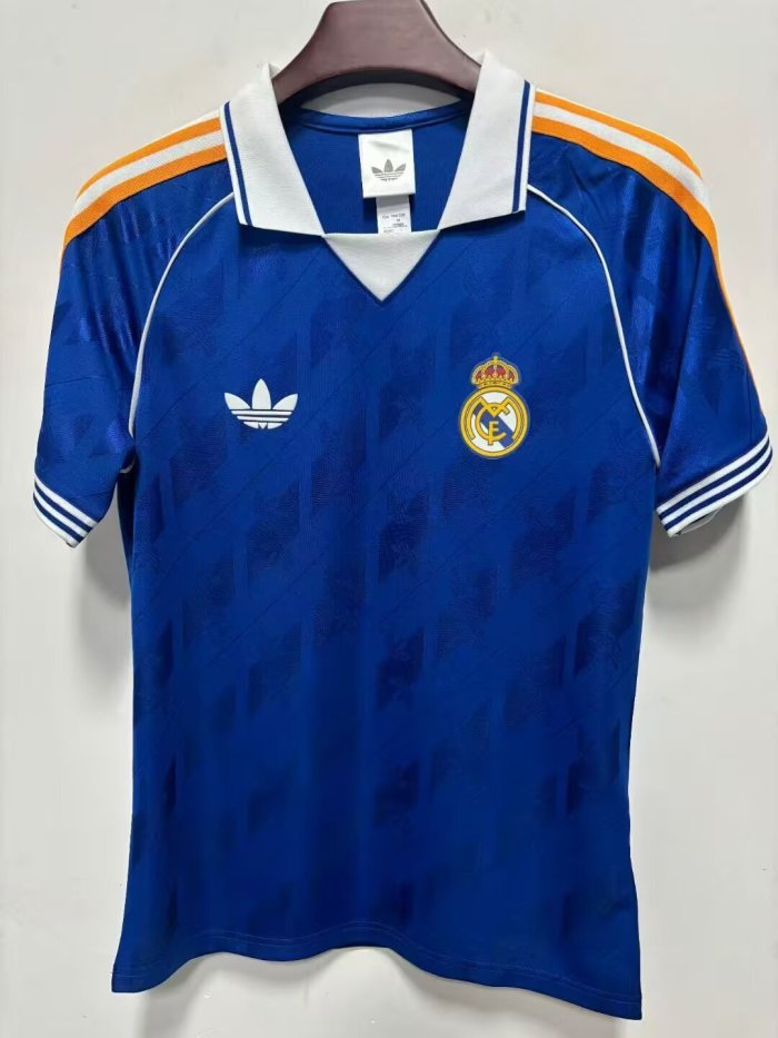 25-26 RMA Player Version Blue Polo Short Sleeve