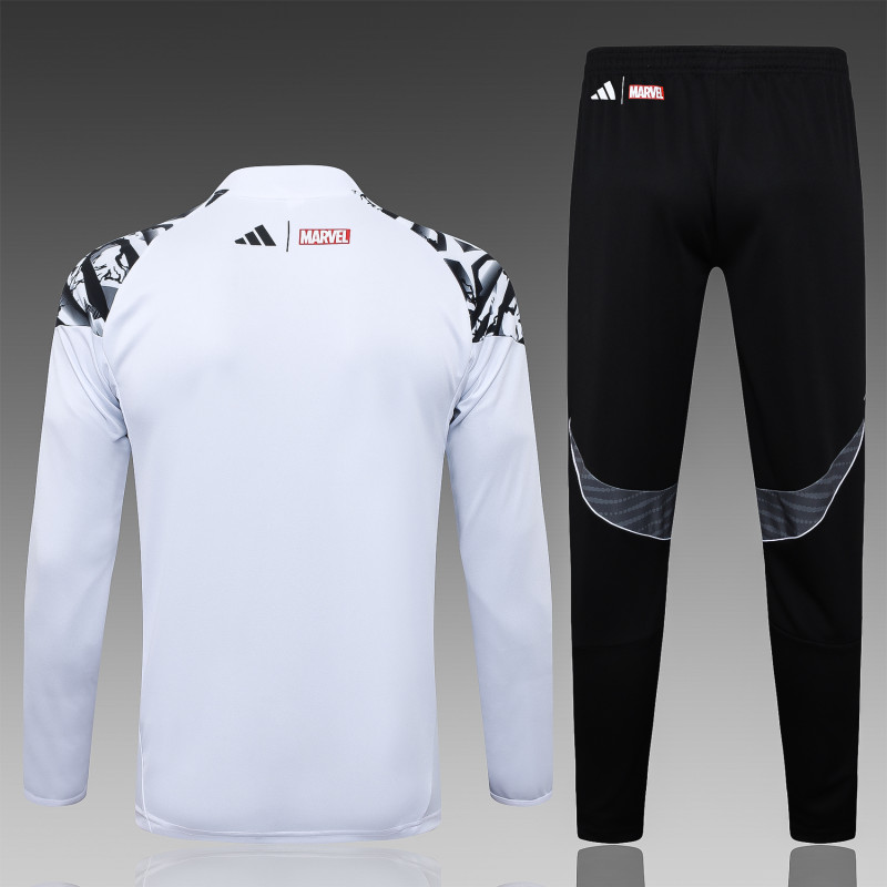 25-26 RMA White Kids Half Pull Tracksuit (童装)(半拉链)