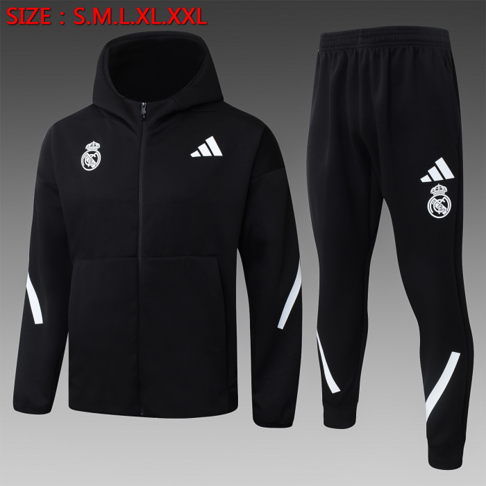25-26 RMA Black Hoodie Tracksuit (卫衣套装)