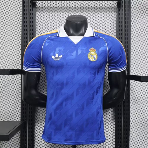 25-26 RMA Player Version Blue Polo Short Sleeve