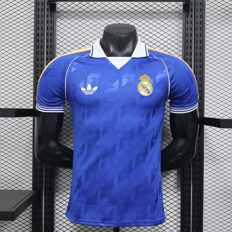 25-26 RMA Player Version Blue Polo Short Sleeve