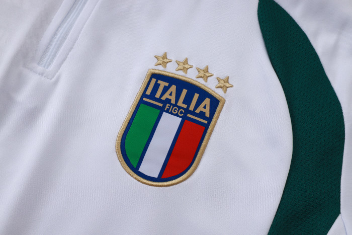 26-27 Italy White Half Pull Tracksuit (半拉链)